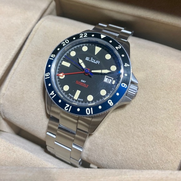 Le Jour Watch Seacolt GMT Batman Sapphire Crystal - Picture 14 of 16